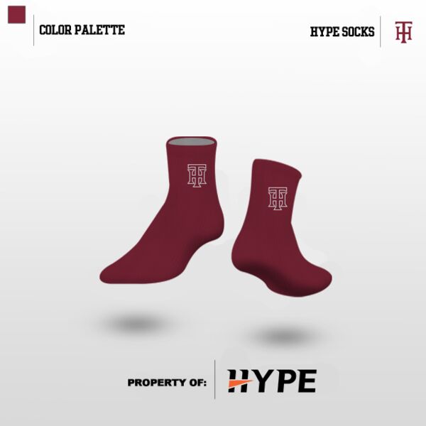 HTHS Maroon Socks Thumbnail