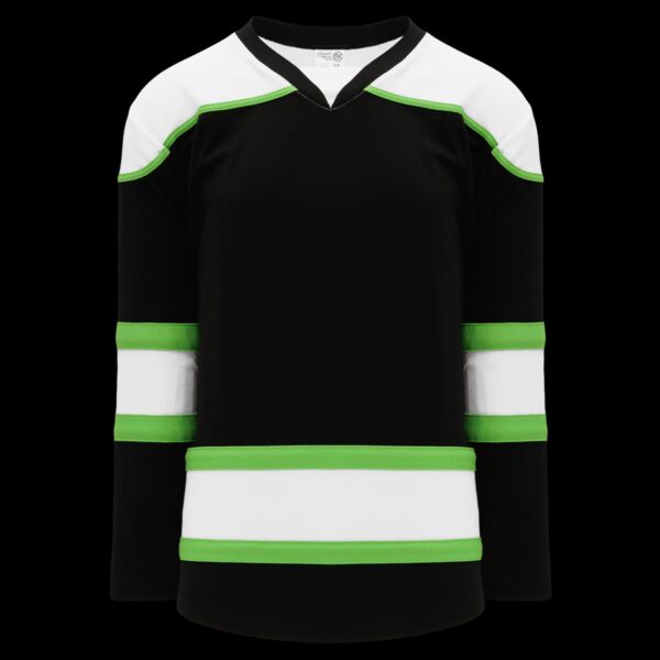 SELECT HOCKEY JERSEYS H7500 - Black, White, Lime Green Thumbnail