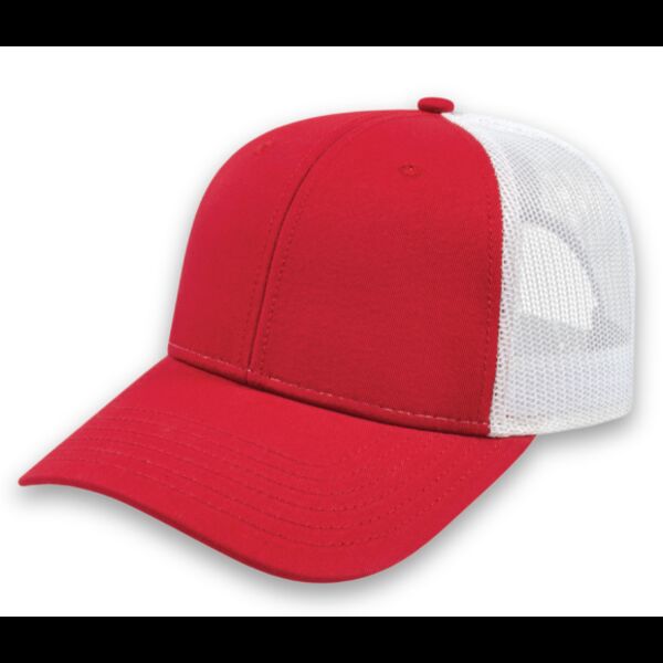 Classic Series - STRUCTURED Youth Trucker with Modified Flat Bill Cap Thumbnail