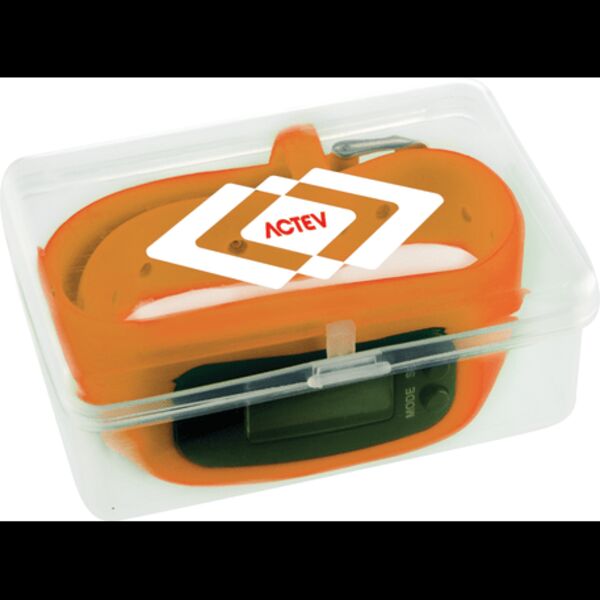 LED Pedometer Watch in Case Thumbnail