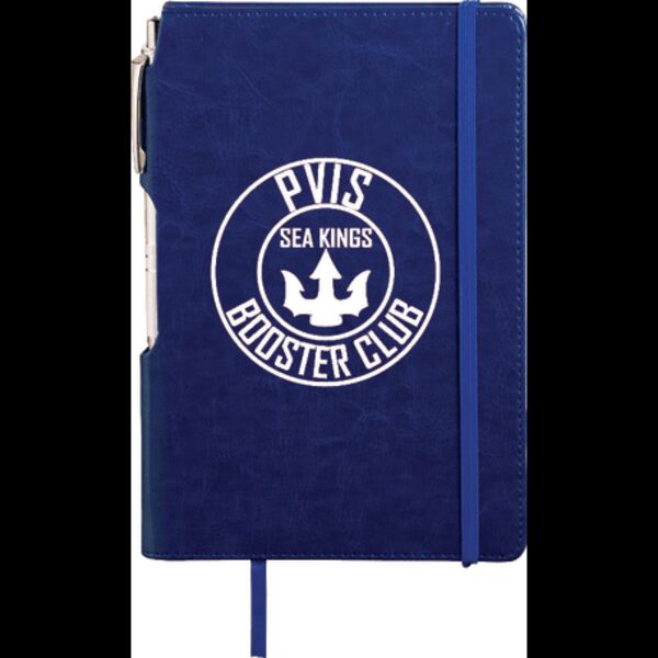 6" x 8.5" Viola Bound Notebook with Pen Thumbnail