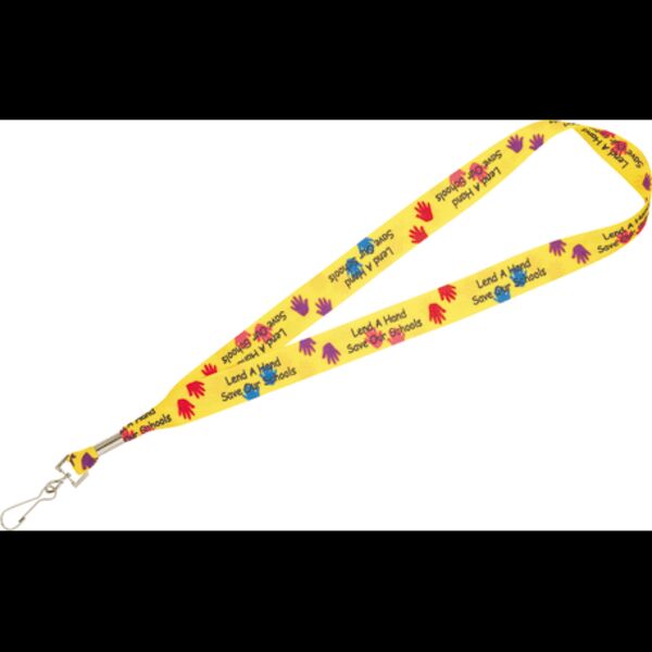 Full Color 1" Lanyard w/ Hook Thumbnail