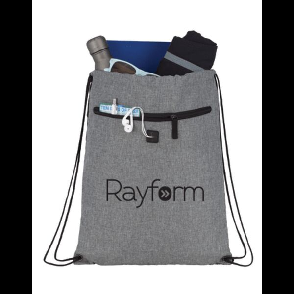 Graphite Drawstring Sportspack w/ Earbud Port Thumbnail
