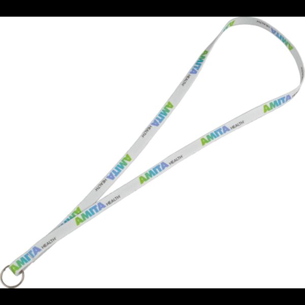 Full Color 1/2" Elastic Lanyard w/ Ring Thumbnail