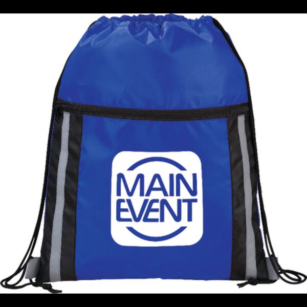 Deluxe Reflective Drawstring Bag Thumbnail