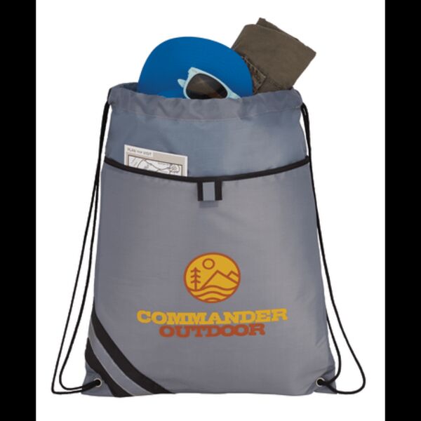 Stripe Drawstring Bag Thumbnail