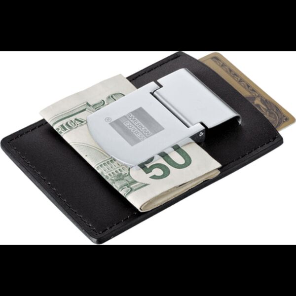 Zippo® Spring Loaded Leather Money Clip Thumbnail