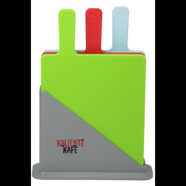 3 Piece Cutting Board Set with Holder Thumbnail