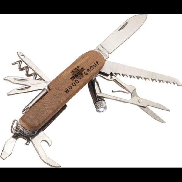 Wooden 13-Function Pocket Knife Thumbnail