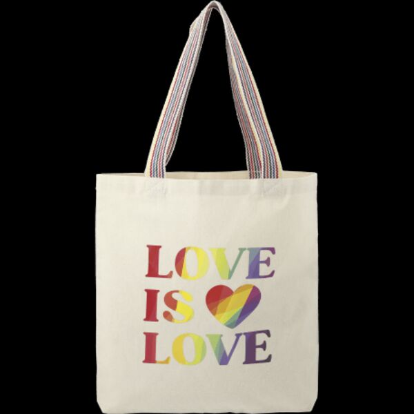 Rainbow Recycled 6oz Cotton Convention Tote Thumbnail