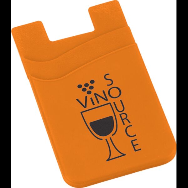 Dual Pocket Slim Silicone Phone Wallet Thumbnail