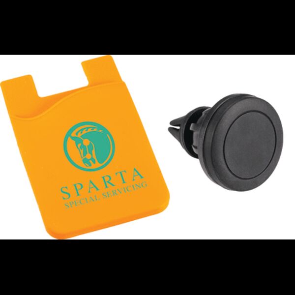 Magnetic Phone Mount w/ Silicone Wallet Thumbnail