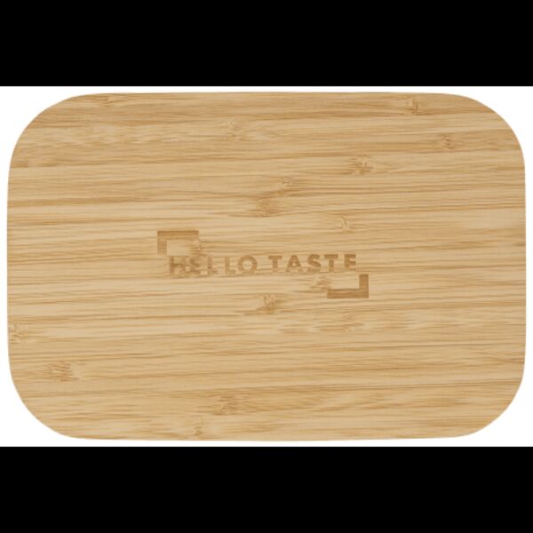 Bamboo Fiber Lunch Box with Cutting Board Lid Thumbnail