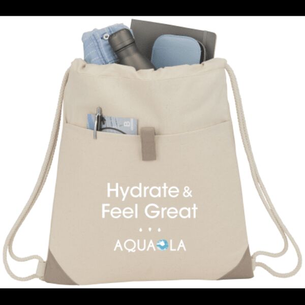 Recycled Cotton Drawstring Bag Thumbnail