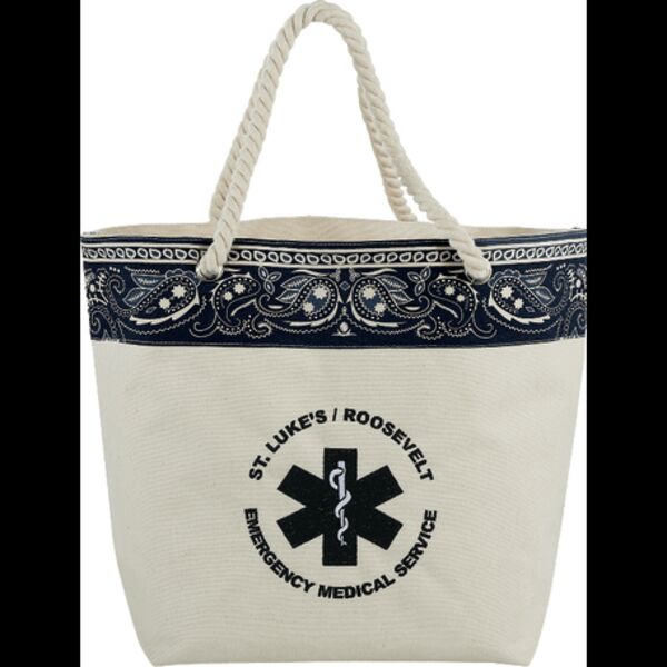 16 oz. Cotton Canvas Americana Bandana Tote Thumbnail