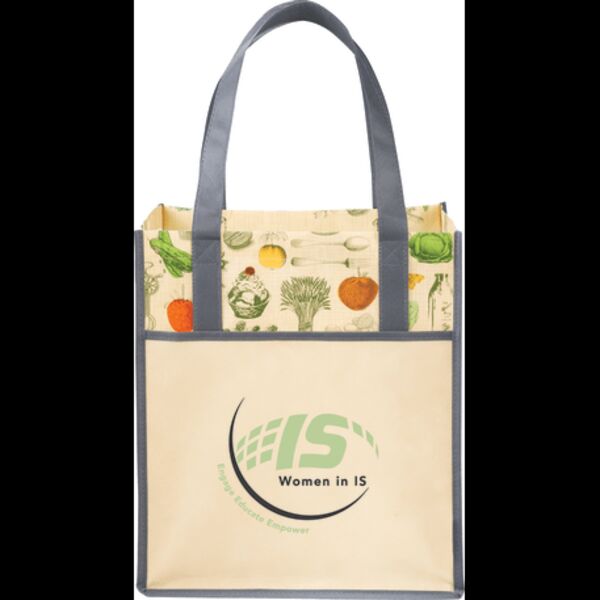 Big Grocery Vintage Matte Laminated Non-Woven Tote Thumbnail