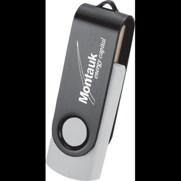 Rotate Black Clip Flash Drive 8GB Thumbnail