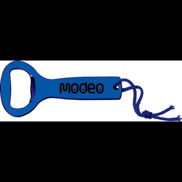 Metallic Bottle Opener with Hanging Loop Thumbnail