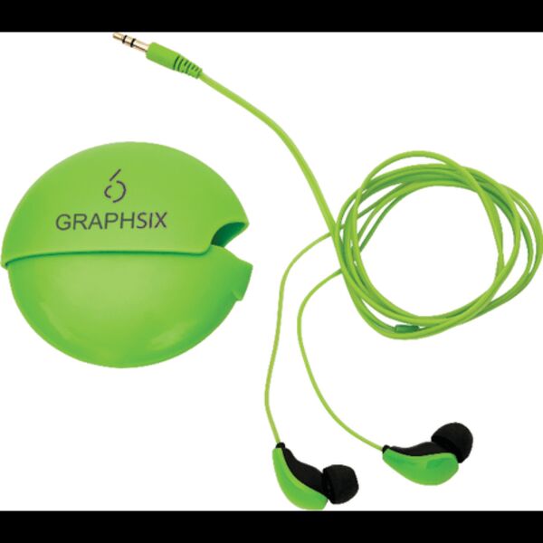 Glow-In-The-Dark Earbuds w/ Case Thumbnail