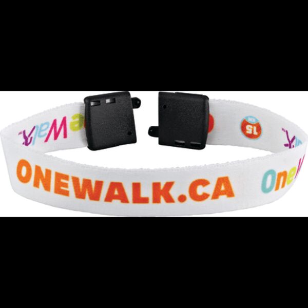 Full Color 1/2" Wristband w/ Clip Thumbnail